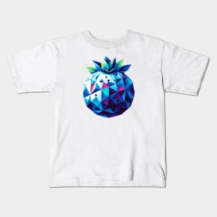 Abstract Geometric Blueberry - Color Design Kids T-Shirt